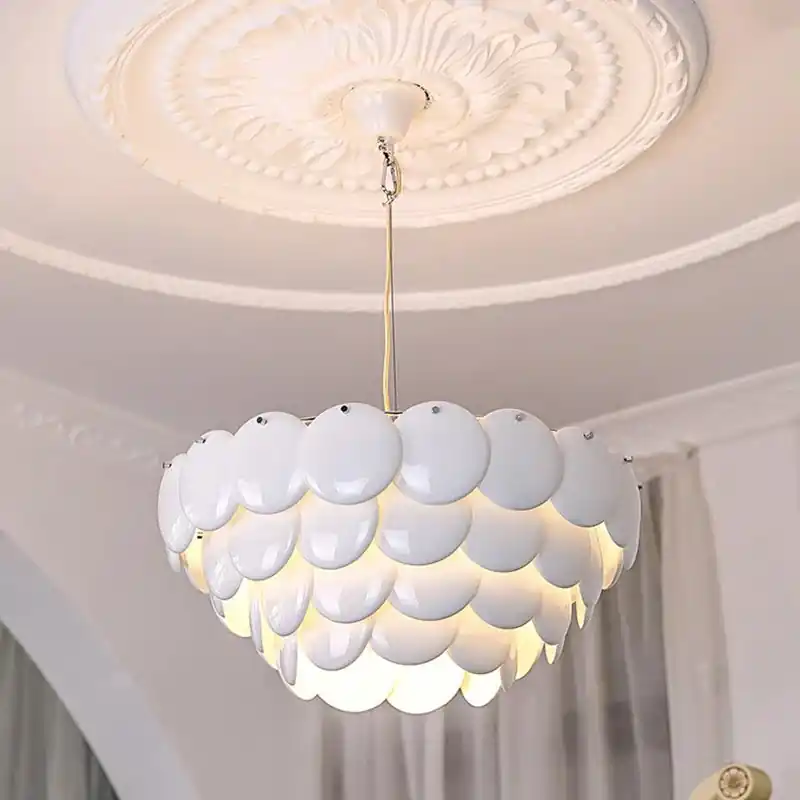 contemporary ceramic chandelier, modern Nordic style
