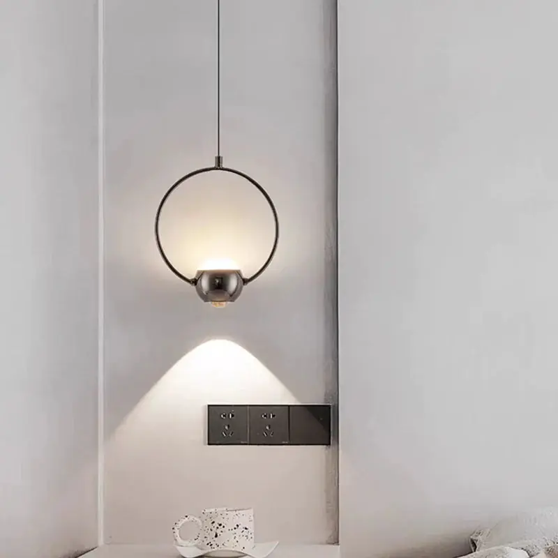 Modern rotating LED chandelier for decorative indoor lighting