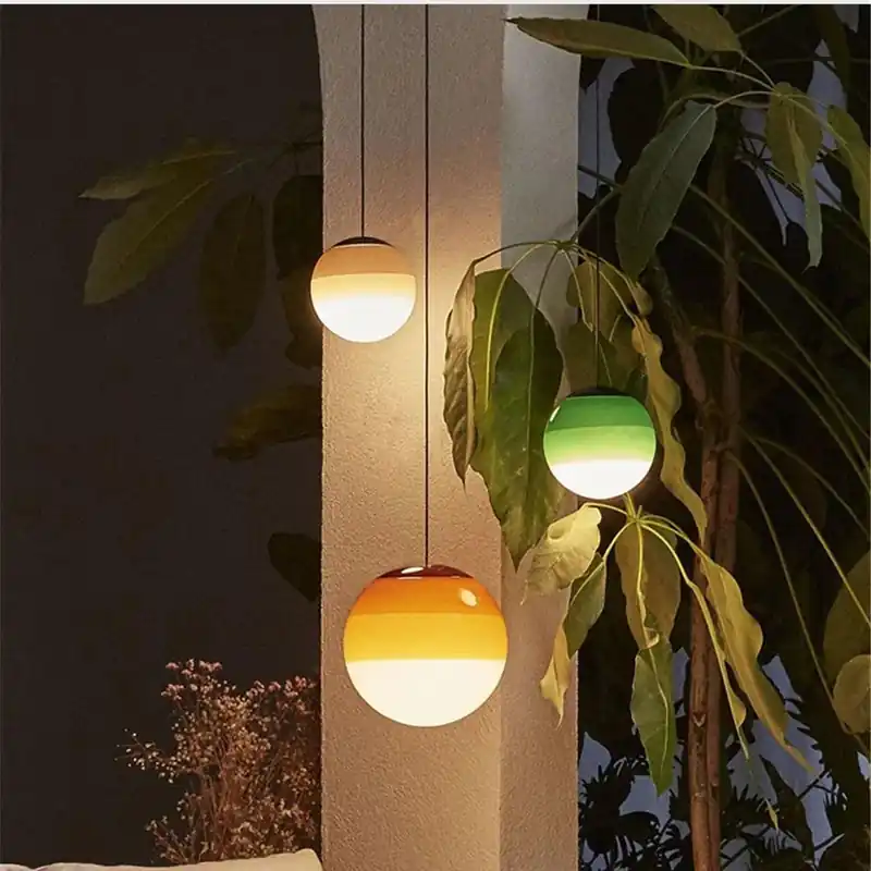 Creative Nordic LED Gradient Glass Pendant Light