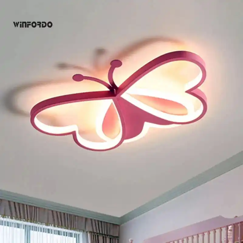 Winfordo LED Dimmable Butterfly Chandelier for Children