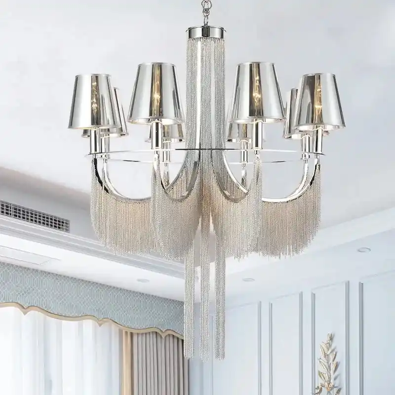 Luxury modern chandelier for wedding with integrated lights