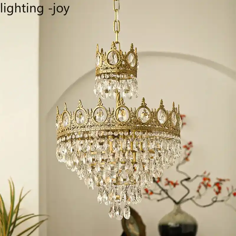 modern crystal chandelier interior decorative lighting fixture