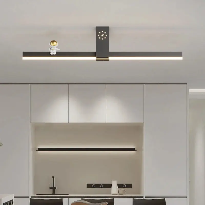 Creative Personality Minimalist Nordic LED Strip Chandelier