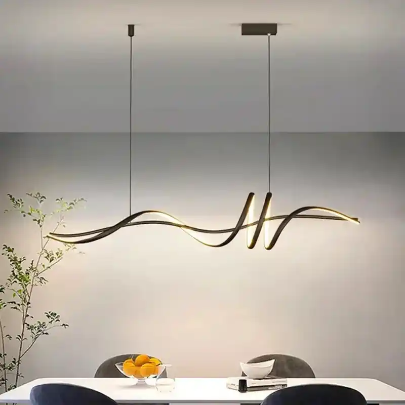 Sleek minimalist modern chandelier for interior decoration