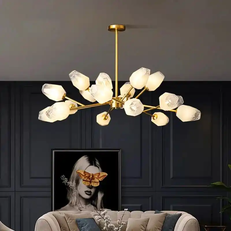 Nordic pendant light for interior lighting with chandelier