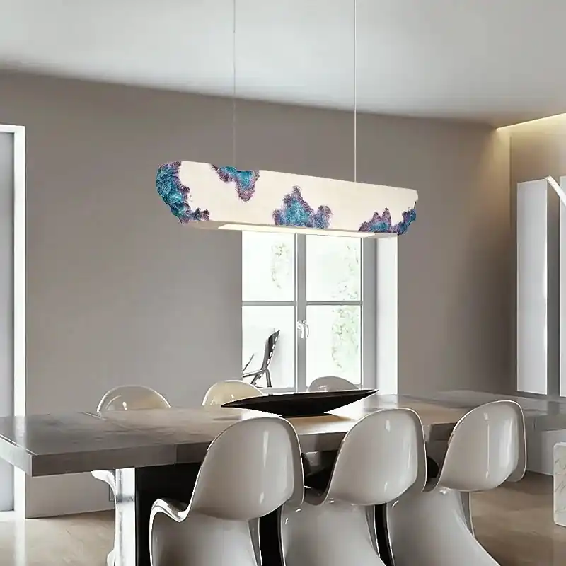 Nordic minimalist wabi-sabi LED chandelier for restaurant bar