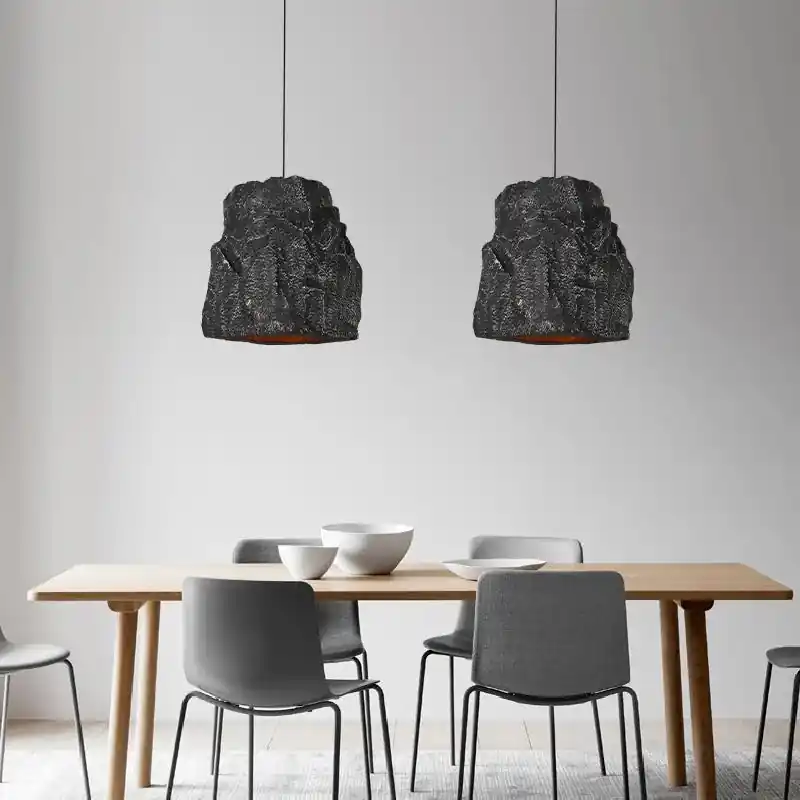 Handmade Nordic Wabi-Sabi Style Faux Stone Chandelier
