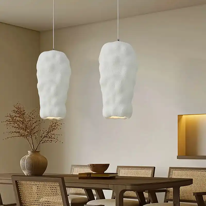 Japanese Wabi Sabi LED Chandelier for Bar Loft Decoration