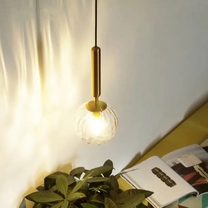 Modern glass chandelier for bar, restaurant, and interior decoration