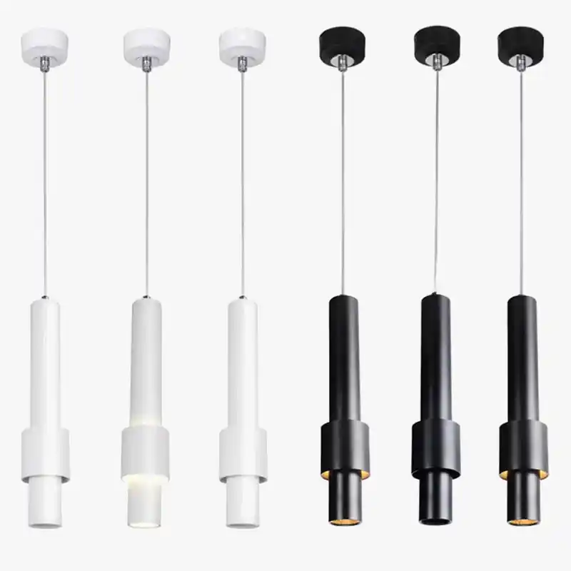 dimmable Nordic chandelier tube LED suspended indoor track lighting