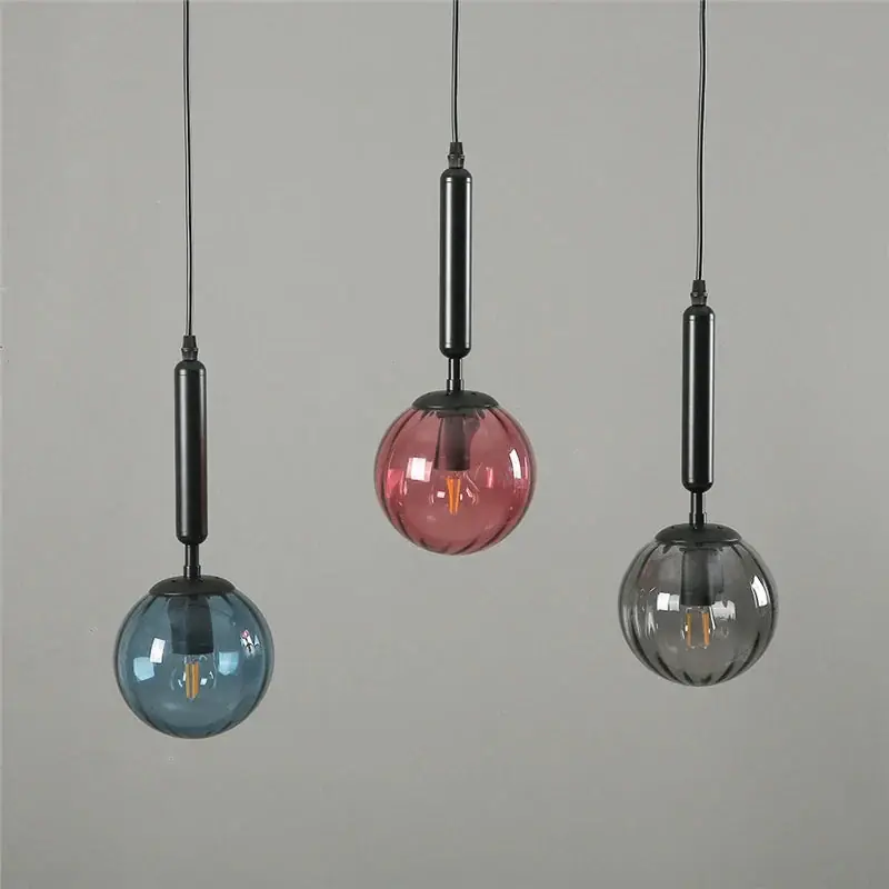 Vintage LED glass ball chandelier for modern decor