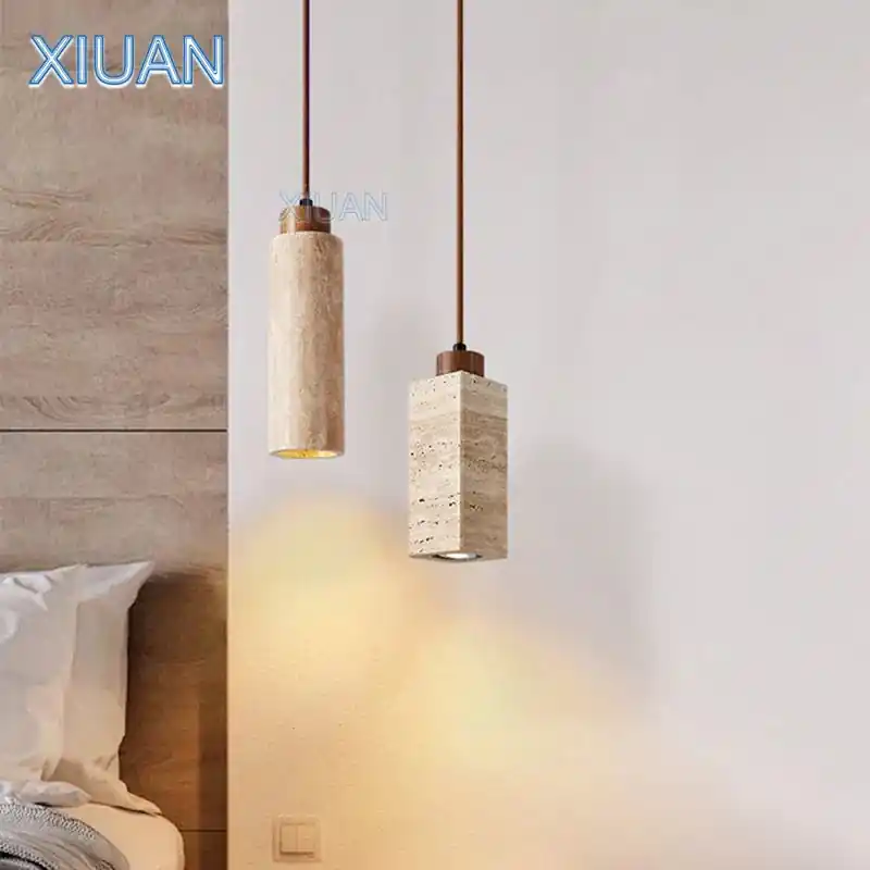 wabi-sabi cave stone LED chandelier