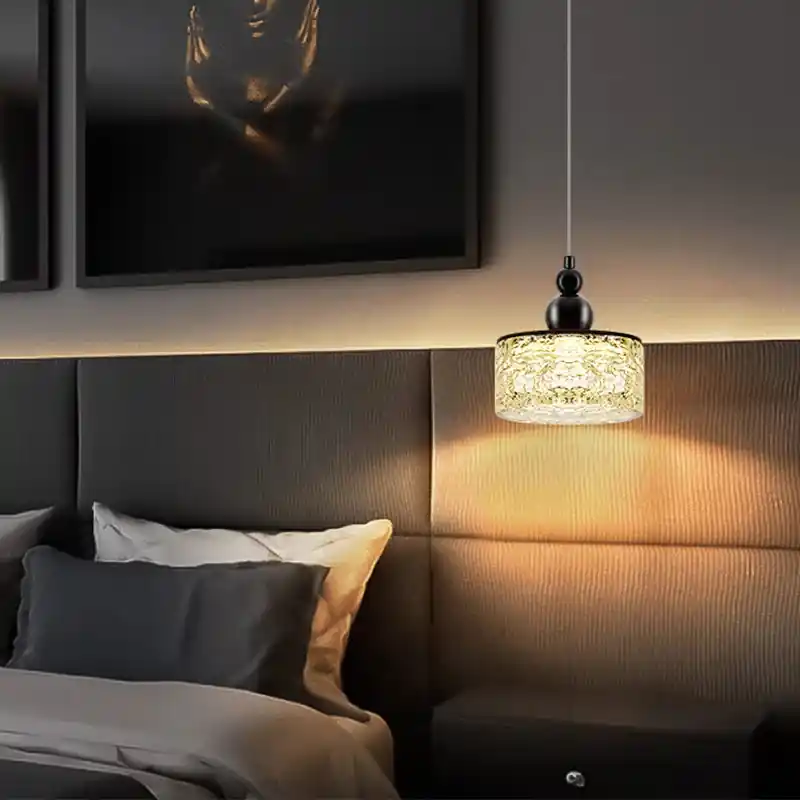 adjustable LED resin and metal chandelier