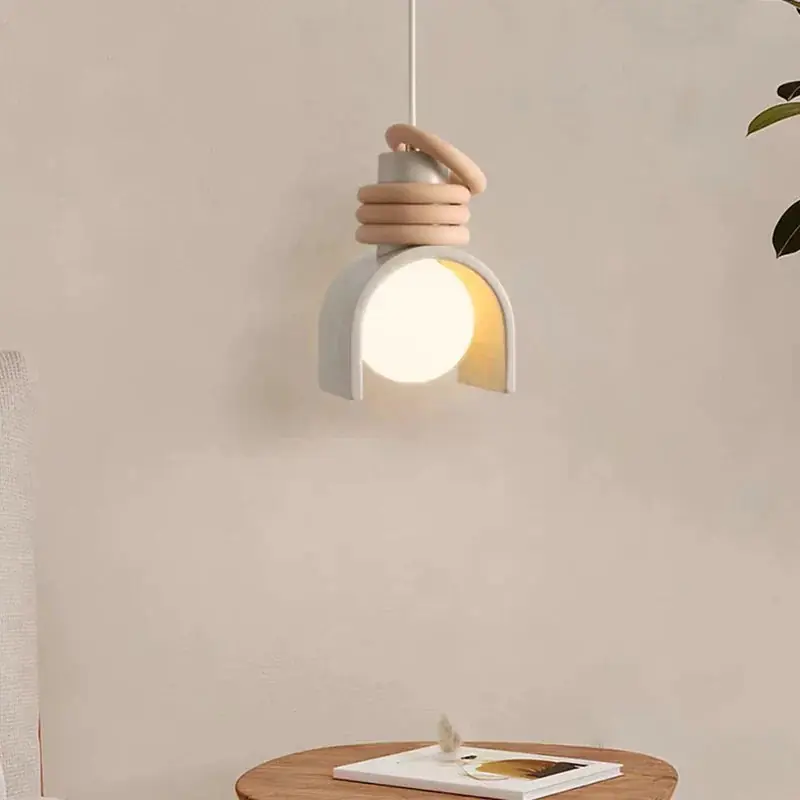 resin LED chandelier with adjustable cord