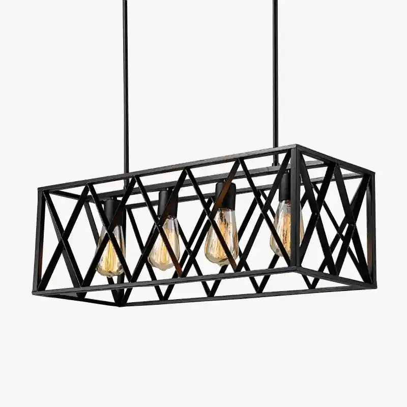 Vintage iron loft chandelier for bar club industrial restaurant