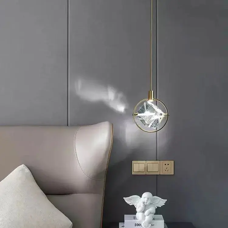 Creative Postmodern Nordic Luxury Crystal LED Chandelier Bar