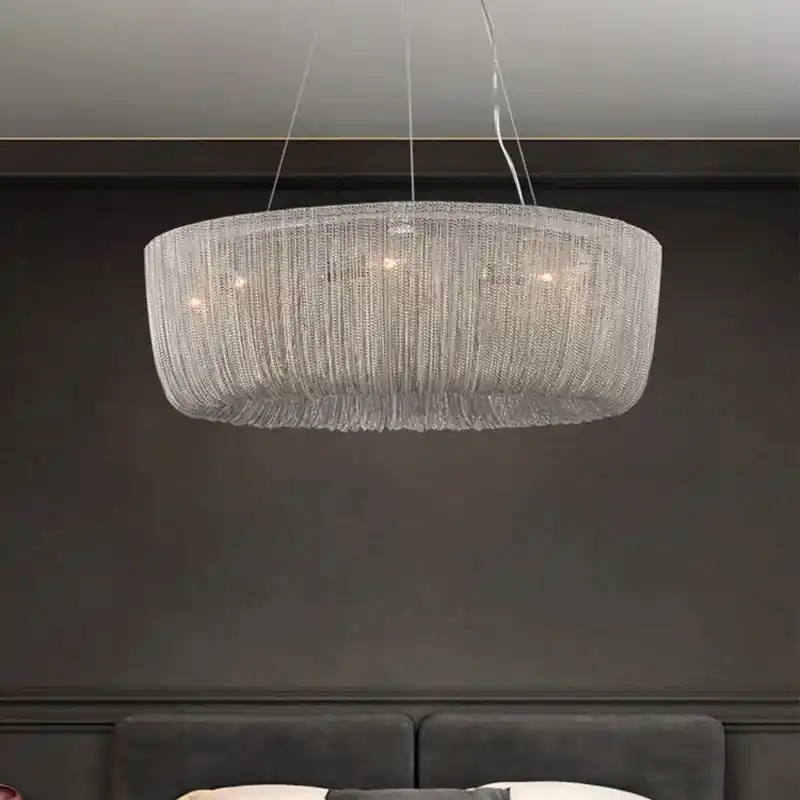 Postmodern creative luxury chandelier with chain tassel