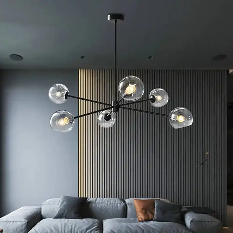 Nordic minimalist LED molecular chandelier for interior decoration