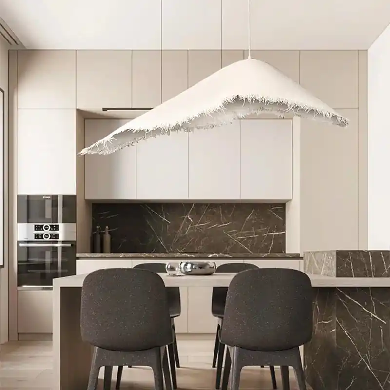 Nordic Wabi Sabi LED Chandelier for Retro Home Decor
