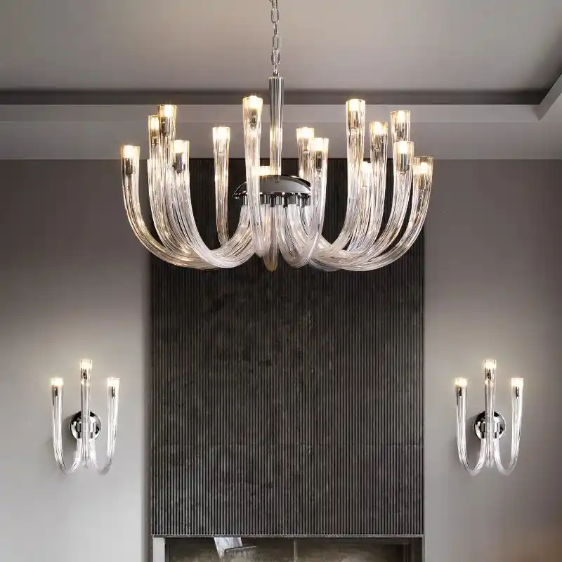 modern European luxury glass chandelier