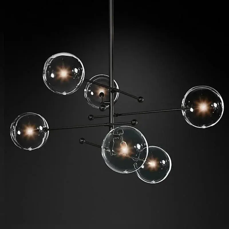 Nordic glass ball chandelier for decorative lighting
