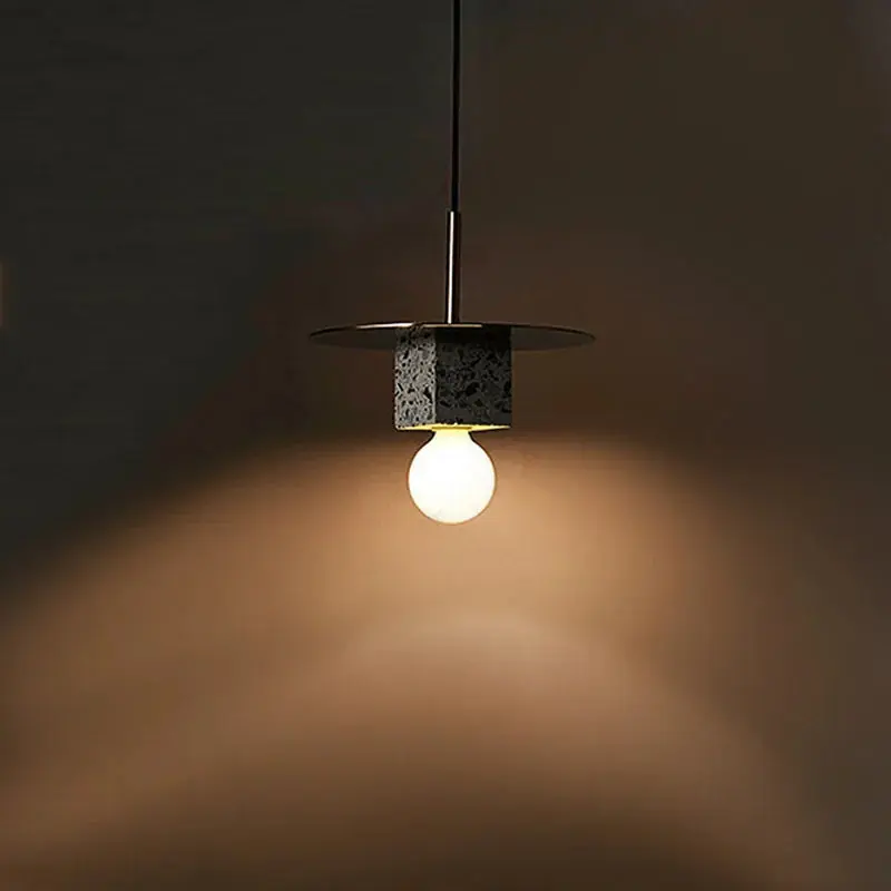 Luxury natural marble chandelier creative LED light