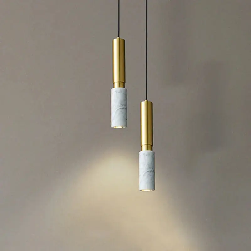 minimalist Scandinavian retro LED marble chandelier