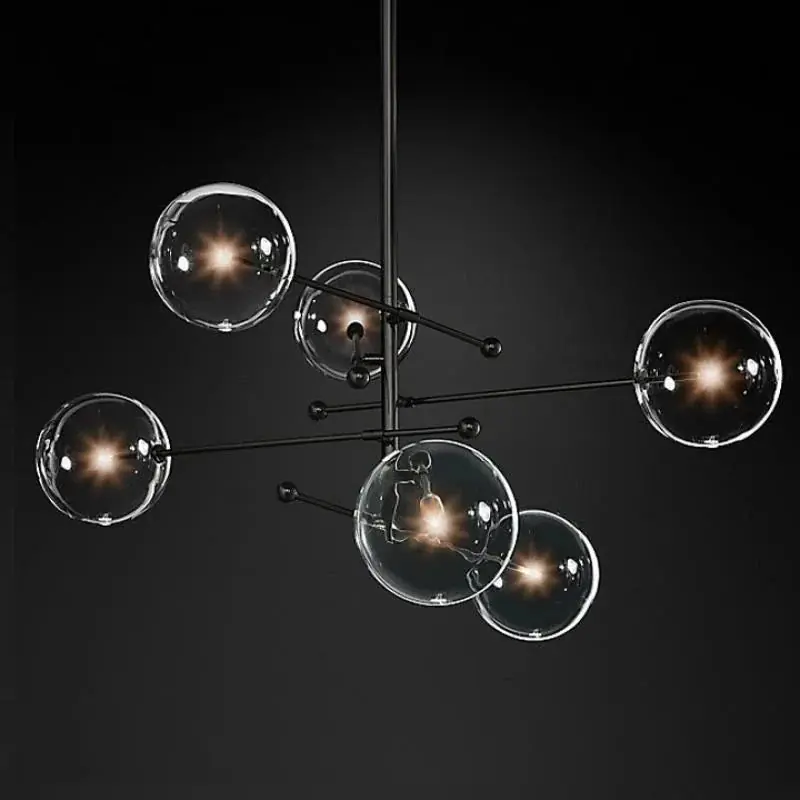 Nordic Glass LED Chandelier for Hanging Lighting Home Decoration
