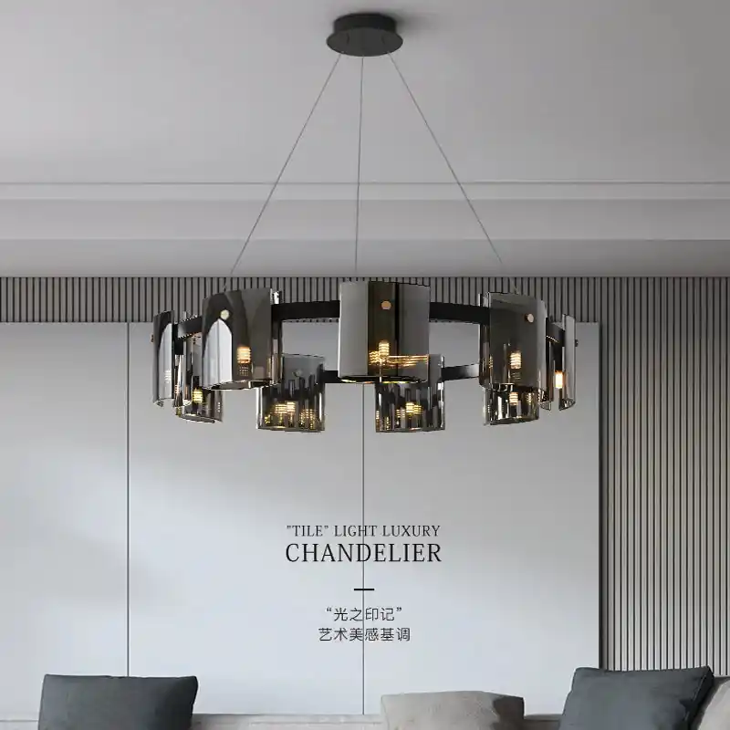 Scandinavian LED Crystal Chandelier Indoor Lighting Fixture