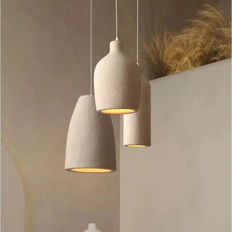 Handmade modern wabi-sabi irregular LED loft chandelier