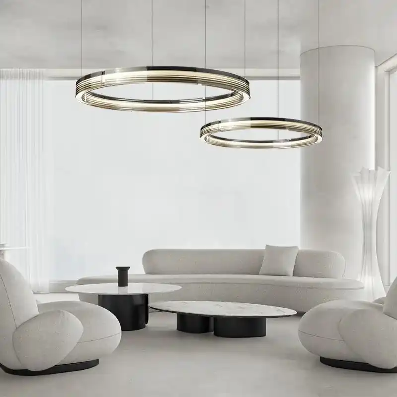 modern chandelier LED circular design decorative pendant lamps