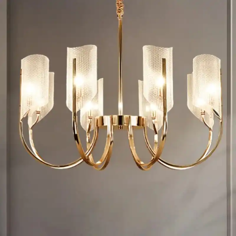Minimalist Modern French Retro Chandelier for Creative Art Room