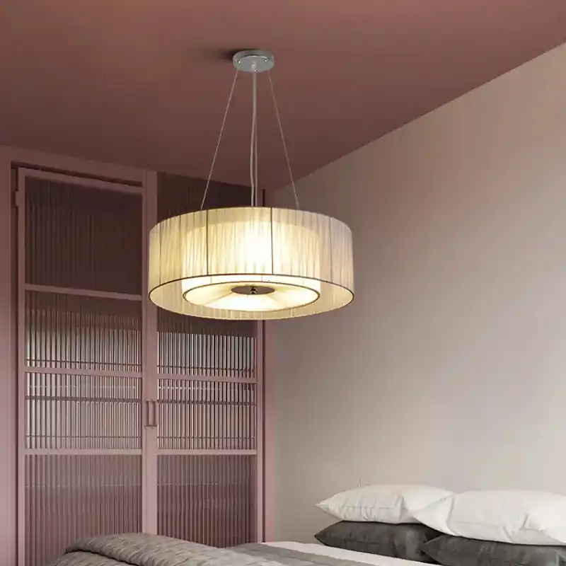 Japanese fabric chandelier modern art romantic lighting restaurant