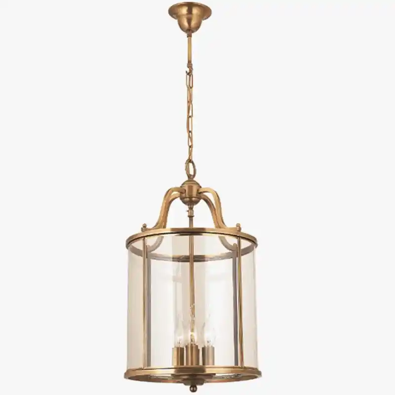 American vintage style copper chandelier with birdcage