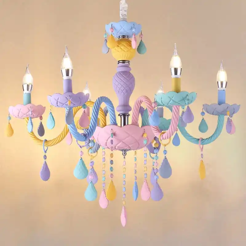 Macaron Kawaii LED Rainbow Chandelier for Children