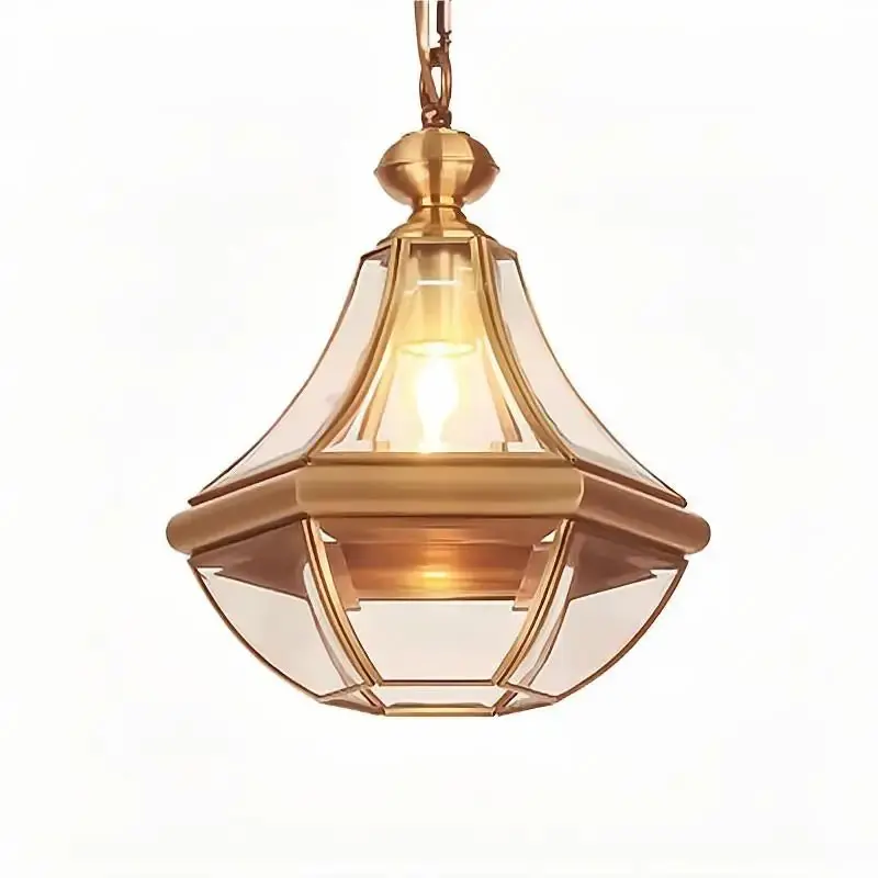Waterproof solid copper American country-style chandelier