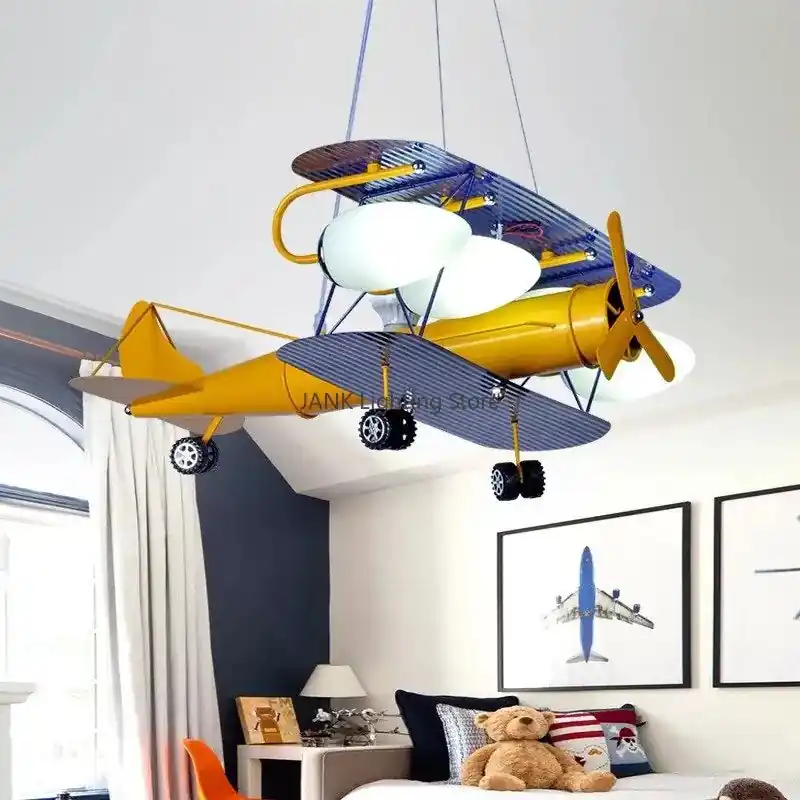 airplane LED chandelier for children eye protection environmental decoration