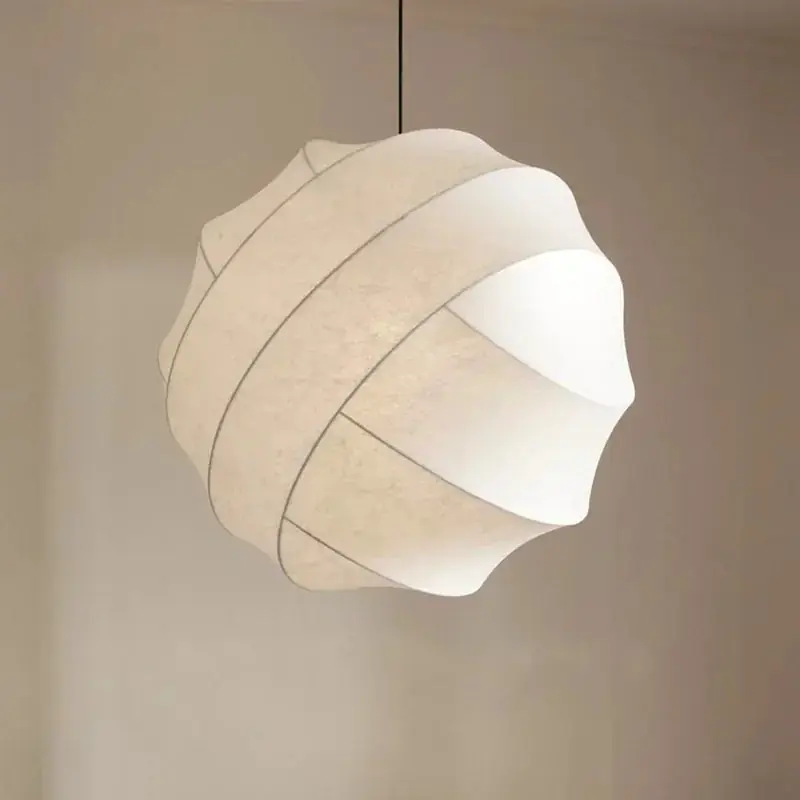 wabi sabi modern nordic LED silk pendant light