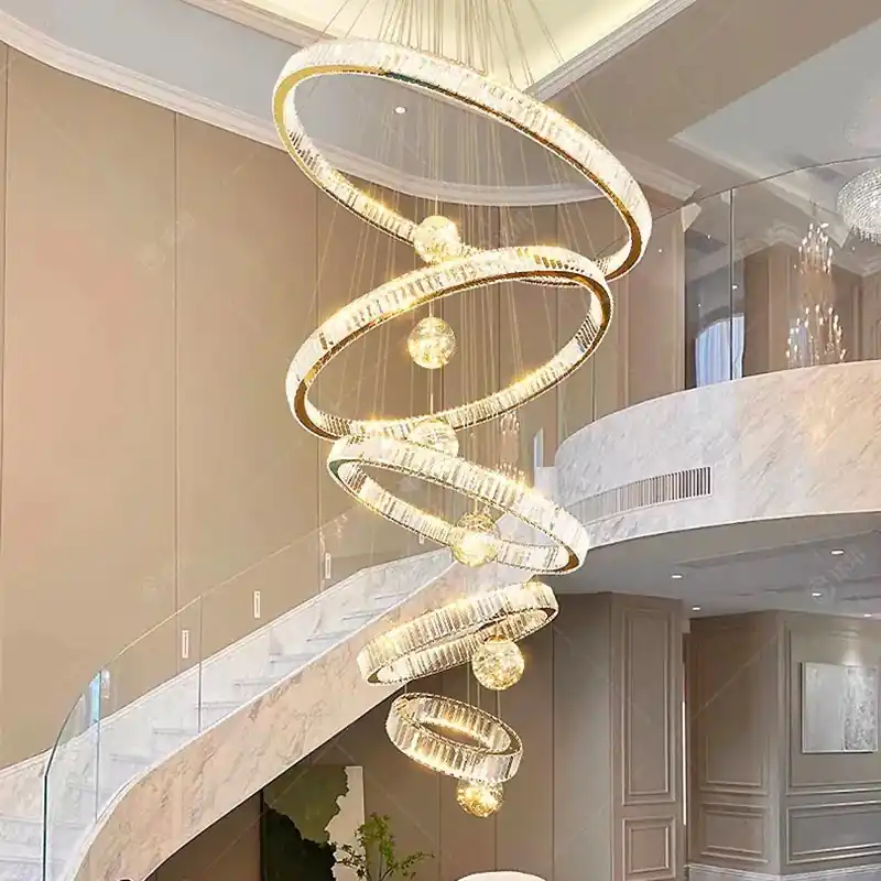 Intelligent Crystal Ring Chandelier for Modern Decoration