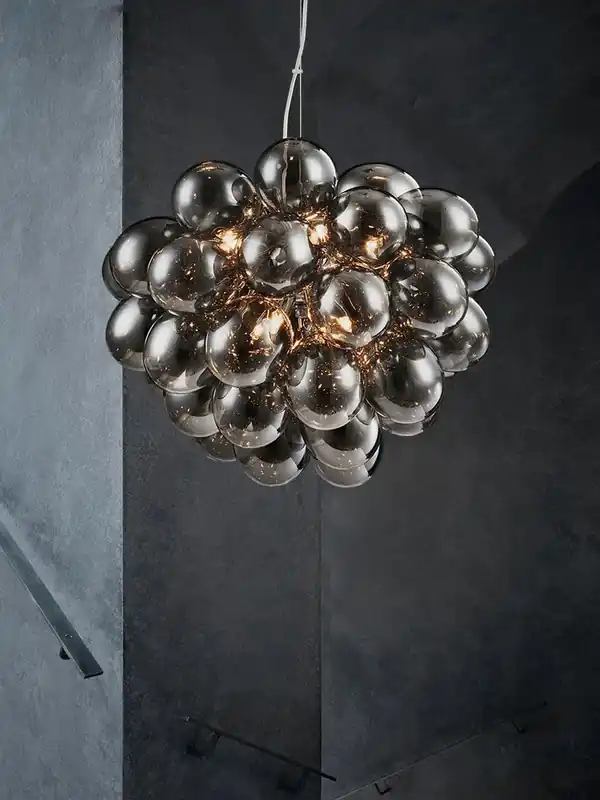 Industrial postmodern decorative glass pendant light
