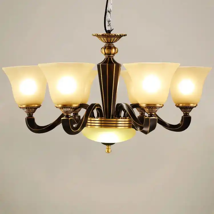 vintage luxury lighting wrought copper rustic candles chandelier