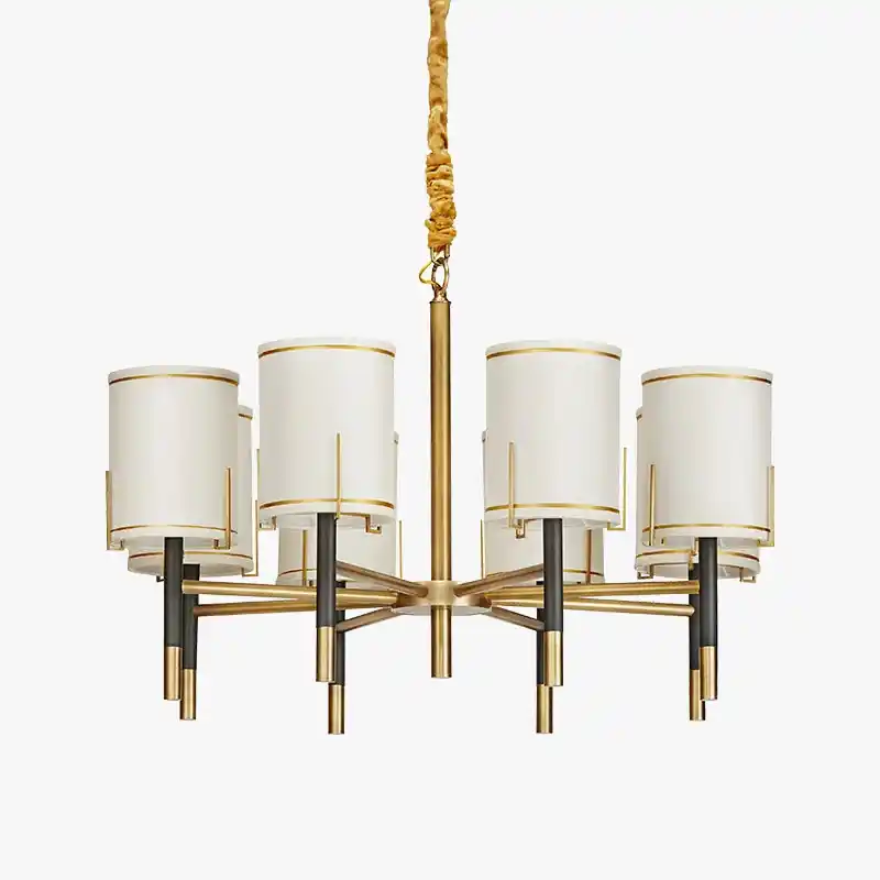 Brand new minimalist Nordic style modern copper chandelier