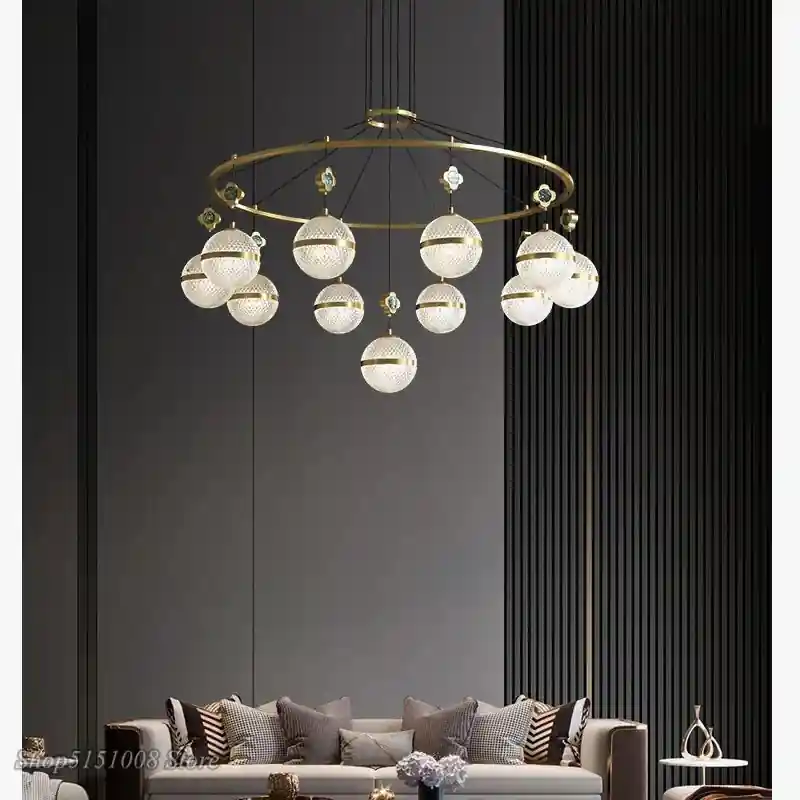 2021 Luxury Modern Minimalist Crystal Chandelier