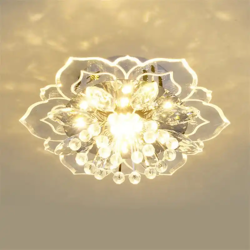 Crystal flower chandelier for indoor lighting decoration