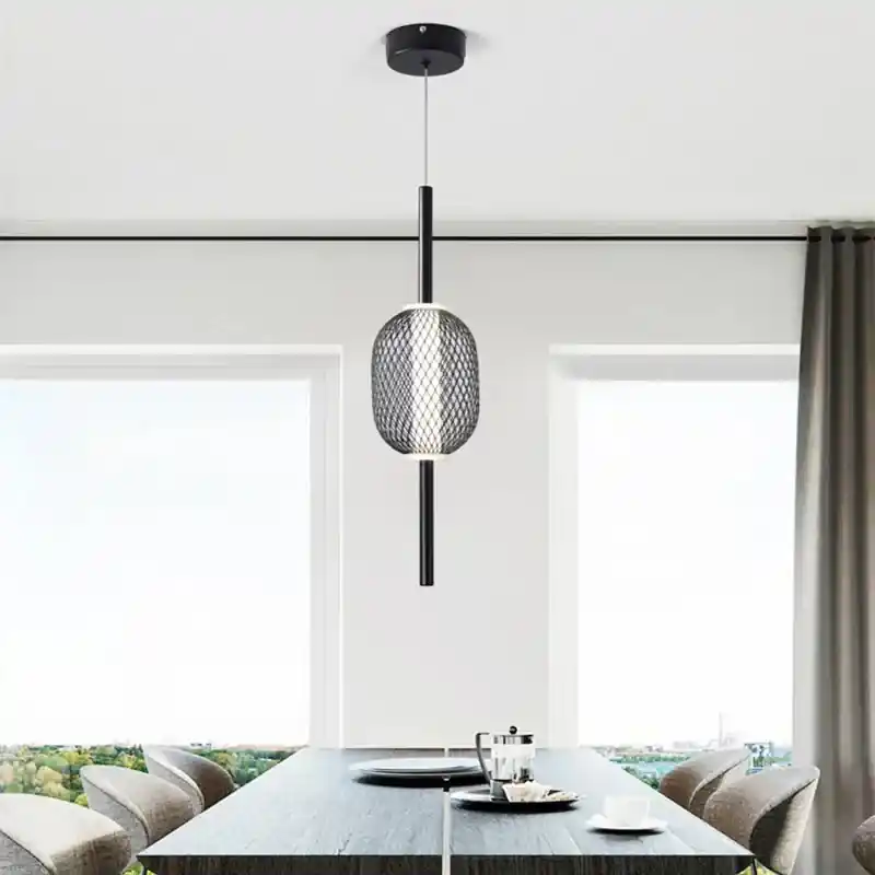 Minimalist LED pendant light, single head decorative chandelier