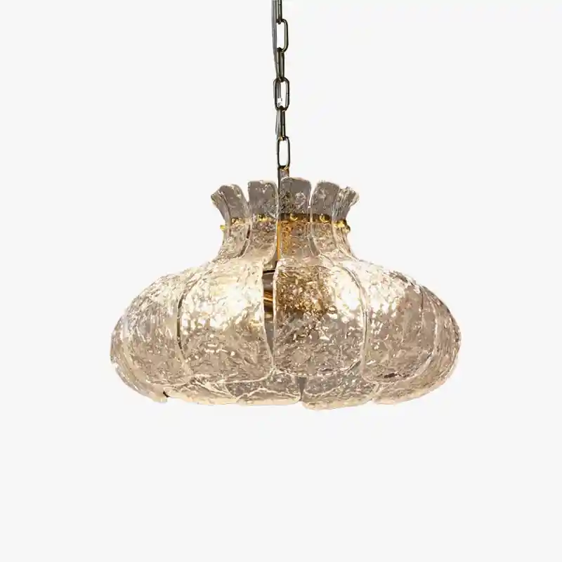 Nordic retro all-copper glass vintage luxury chandelier