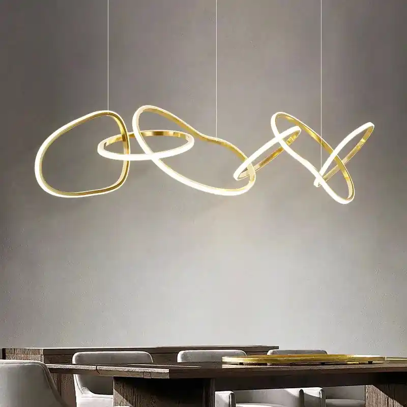Gold design chandelier vintage decoration dining room indoor lighting