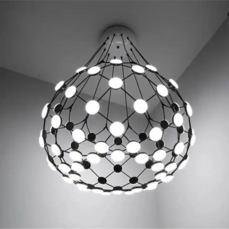 Postmodern Creative Black and White Chess Pieces Chandelier