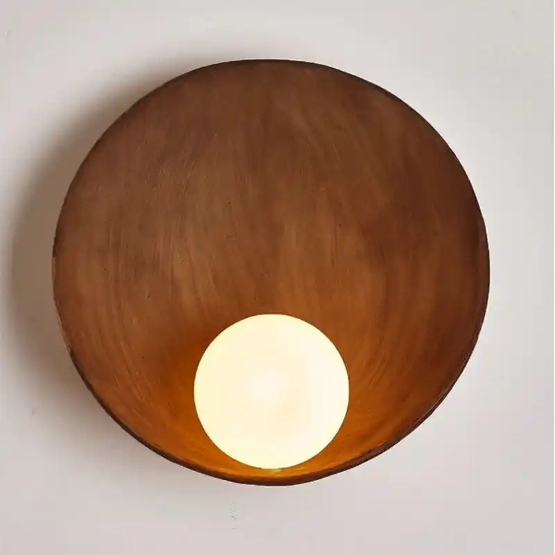 Modern Round Glass Single Wall Sconce