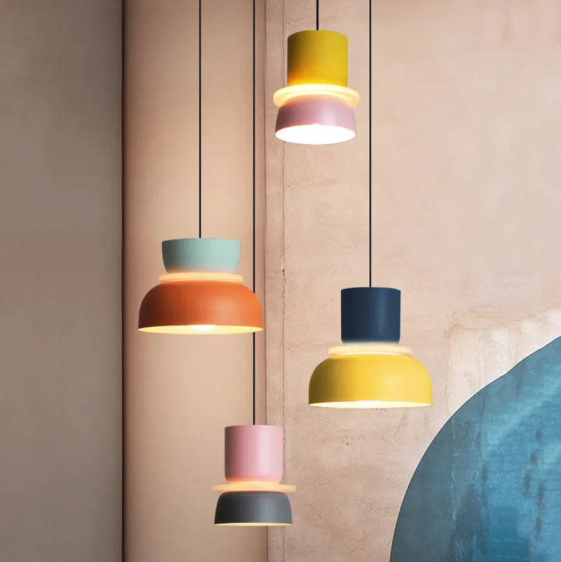 Nordic Two-Tone Zinc Alloy LED Single-Light Pendant